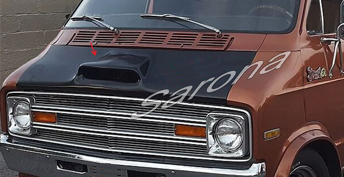 Custom Dodge Van  All Styles Hood Scoop (1971 - 2003) - $189.00 (Part #DG-009-HS)